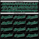 Custom Black Green White Authentic Fade Baseball Jersey - Fashion Style Custom Black Kelly Green-White Authentic Fade Fashion - Image 4