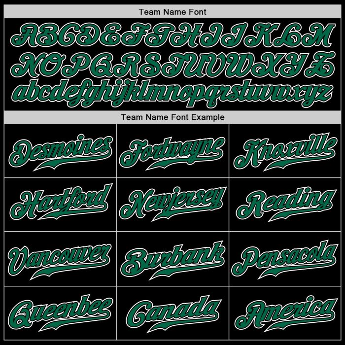 Custom Black Green White Authentic Fade Baseball Jersey - Fashion Style Custom Black Kelly Green-White Authentic Fade Fashion - Image 4