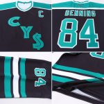 Custom Black Green White Hockey Jersey for Men and Women - Personalized Team Jerseys Custom Black Kelly Green-White Hockey - Image 5