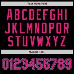 Custom Hot Pink Light Blue Pinstripe Baseball Jersey - Authentic Style 9689 Custom Black Light Blue Pinstripe Hot Pink-Light - Image 5