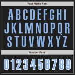 Custom Black Light Blue White Baseball Jersey - Authentic Design for Fans Custom Black Light Blue-White Authentic Baseball - Image 5