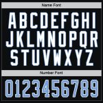 Custom Black Light Blue White Hockey Jersey - Personalized Sports Apparel Custom Black Light Blue-White Hockey Jersey - Image 4
