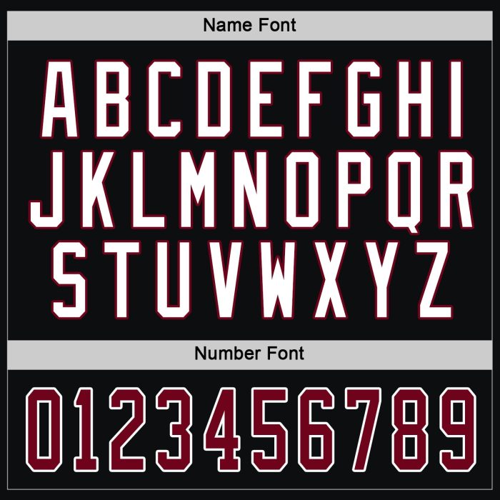 Custom Black Maroon White Hockey Jersey - Personalized Ice Hockey Team Jersey Custom Black Maroon-White Hockey Jersey - Image 4
