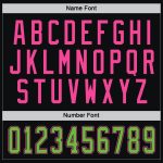 Custom Black Neon Hockey Jersey with Green and Pink Accents - Personalized Sports Apparel Custom Black Neon Green-Pink Hockey - Image 4