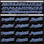 Custom Black Neon Green Pinstripe Baseball Jersey - Authentic Royal-White Style 9228 Custom Black Neon Green Pinstripe Royal-White - Image 4