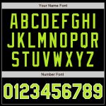 Custom Baseball Jersey Black Neon Green-White Authentic Style 7403 Custom Black Neon Green-White Authentic Baseball Jersey - Image 5