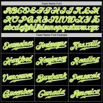 Custom Baseball Jersey Black Neon Green-White Authentic Style 7403 Custom Black Neon Green-White Authentic Baseball Jersey - Image 4