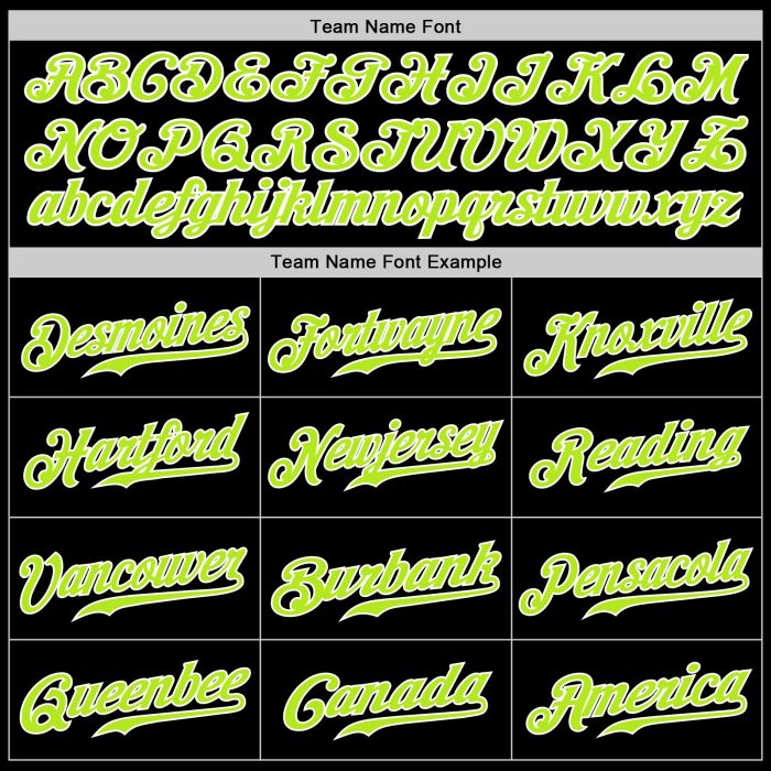 Custom Baseball Jersey - Black Neon Green-White, Authentic Style 7531 Custom Black Neon Green-White Authentic Baseball Jersey - Image 4