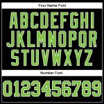 Personalized Black Neon Green White Basketball Jersey - Authentic Throwback Style Custom Black Neon Green-White Authentic - Image 4