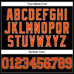 Custom Long Sleeve Performance T-Shirt in Black, Orange and White for Activewear Custom Black Orange-White Long Sleeve Performance - Image 5