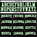 Custom Performance T-Shirt Black Pea Green-White Long Sleeve for Men Custom Black Pea Green-White Long Sleeve Performance - Image 4