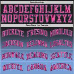 Custom Black Pink-Light Blue Basketball Jersey for Authentic Fade Fashion Style Custom Black Pink-Light Blue Authentic Fade - Image 4