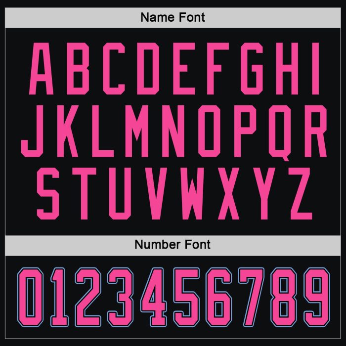 Custom Black Pink-Light Blue Hockey Jersey Personalized Team Apparel Custom Black Pink-Light Blue Hockey Jersey - Image 4
