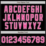 Custom Authentic Fade Baseball Jersey - Black Pink Light Blue White Fashion Jersey Custom Black Pink Light Blue-White Authentic - Image 3
