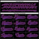 Custom Black Pink Purple Hockey Jersey for Men and Women - Personalized Team Apparel Custom Black Pink-Purple Hockey Jersey - Image 3