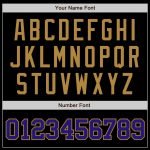 Custom Black and Purple Authentic Baseball Jersey - Old Gold Style 6062 Custom Black Purple-Old Gold Authentic Baseball Jersey - Image 5