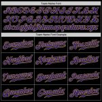 Custom Black and Purple Authentic Baseball Jersey - Old Gold Style 6062 Custom Black Purple-Old Gold Authentic Baseball Jersey - Image 4