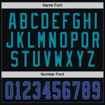 Custom Hockey Jersey Black Purple Teal | Personalized Ice Hockey Uniform Custom Black Purple-Teal Hockey Jersey - Image 4