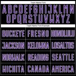 Custom Black Purple White Sublimation Soccer Jersey Fashion Uniform Outfit Custom Black Purple-White Sublimation Split Fashion - Image 4