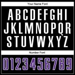 Custom Black Purple White Sublimation Soccer Jersey Fashion Uniform Outfit Custom Black Purple-White Sublimation Split Fashion - Image 5