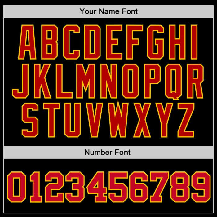 Custom Black Red Gold Basketball Jersey - Authentic Throwback Design Custom Black Red-Gold Authentic Throwback Basketball - Image 3