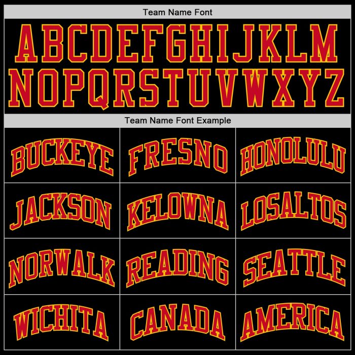 Custom Black Red Gold Basketball Jersey - Authentic Throwback Design Custom Black Red-Gold Authentic Throwback Basketball - Image 4
