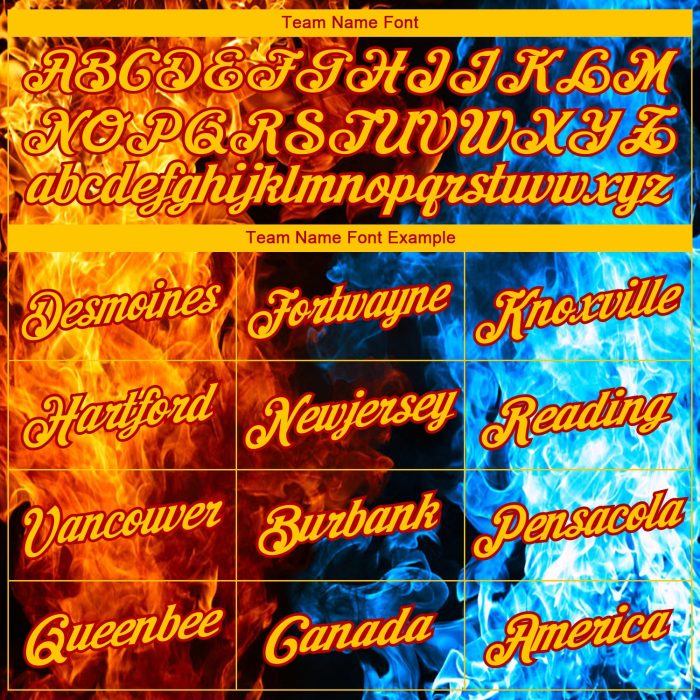 Custom 3D Flame Long Sleeve Performance T-Shirt in Black Red Gold Royal-Light Blue Custom Black Red Gold Royal-Light Blue - Image 3