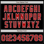 Custom Authentic Fade Baseball Jersey Black Red Gold White Custom Black Red Gold-White Authentic Fade Fashion Baseball Jersey - Image 3