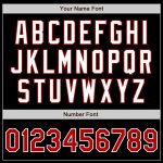 Custom Authentic Fade Fashion Baseball Jersey - Black Red Gray White Design Custom Black Red Gray-White Authentic Fade Fashion - Image 3