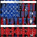 Custom 3D Distressed American Flag Baseball Jersey - Black Red Royal White Authentic Design Custom Black Red Royal-White - Image 5