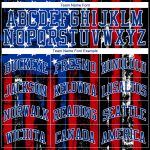 Custom 3D Distressed American Flag Baseball Jersey - Black Red Royal White Authentic Design Custom Black Red Royal-White - Image 4