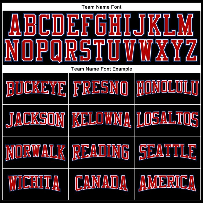 Custom Performance T-Shirt in Black Red Royal-White Long Sleeve Design Custom Black Red Royal-White Long Sleeve Performance - Image 4