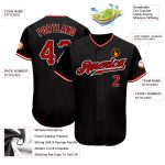 Custom Black Red White Authentic Baseball Jersey for Men Style 4519 Custom Black Red-White Authentic Baseball Jersey Style - Image 3
