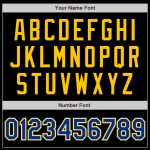 Custom Black Gold Baseball Jersey - Authentic Style 4389, Royal Design Custom Black Royal-Gold Authentic Baseball Jersey - Image 5