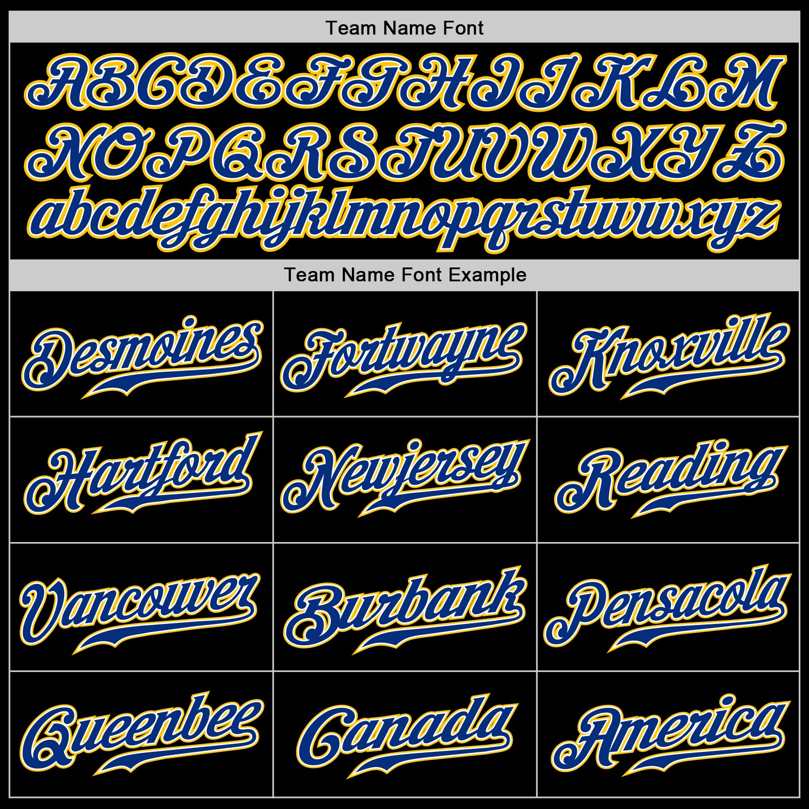 Custom Black Royal-Gold Authentic Baseball Jersey Style 4389 Custom Black Gold Baseball Jersey - Authentic Style 4389, Royal Design Custom Black Royal-Gold Authentic Baseball Jersey - Image 4