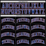 Custom Black Orange Basketball Jersey - Authentic Throwback Design Custom Black Royal-Orange Authentic Throwback Basketball - Image 4