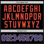 Custom Black Orange Basketball Jersey - Authentic Throwback Design Custom Black Royal-Orange Authentic Throwback Basketball - Image 3