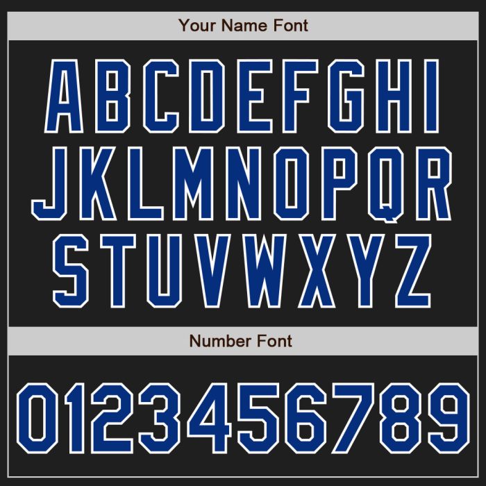 Custom Black White Authentic Baseball Jersey - Personalized Team Apparel Custom Black Royal-White Authentic Baseball Jersey - Image 5