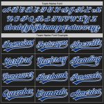 Custom Black White Authentic Baseball Jersey - Personalized Team Apparel Custom Black Royal-White Authentic Baseball Jersey - Image 4