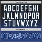 Custom Black White Basketball Jersey - Authentic Fade Fashion Style Custom Black Royal-White Authentic Fade Fashion Basketball - Image 3