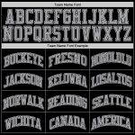 Custom Basketball Jersey - Authentic Black Gray Silver White Throwback Design Custom Black Silver Gray-White Authentic Throwback - Image 4