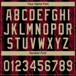 Custom Black and Gold 3D Pattern Baseball Jersey with Red Accents - Authentic Design Custom Black Vegas Gold-Red 3D Pattern - Image 5