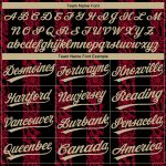 Custom Black and Gold 3D Pattern Baseball Jersey with Red Accents - Authentic Design Custom Black Vegas Gold-Red 3D Pattern - Image 4