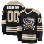 Custom Black and Gold Vegas White Hockey Jersey - Personalized Sports Apparel Custom Black Vegas Gold-White Hockey Jersey