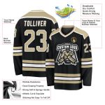Custom Black and Gold Vegas White Hockey Jersey - Personalized Sports Apparel Custom Black Vegas Gold-White Hockey Jersey - Image 3