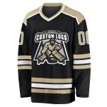 Custom Black and Gold Vegas White Hockey Jersey - Personalized Sports Apparel Custom Black Vegas Gold-White Hockey Jersey - Image 2