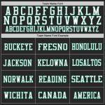 Custom Black White Kelly Green Authentic Throwback Football Jersey - Personalized Sports Apparel Custom Black White-Kelly - Image 3