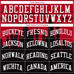 Custom Black Red White Basketball Jersey Sublimation Round Neck Suit Custom Black White-Red Round Neck Sublimation Basketball - Image 3