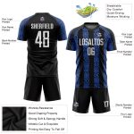 Custom Black White Royal Soccer Jersey Sublimation Uniform Style 8791 Custom Black White-Royal Sublimation Soccer Uniform - Image 3