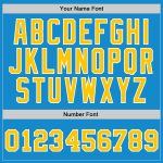 Custom Blue Gold White Basketball Jersey - Authentic Throwback Style Custom Blue Gold-White Authentic Throwback Basketball - Image 4